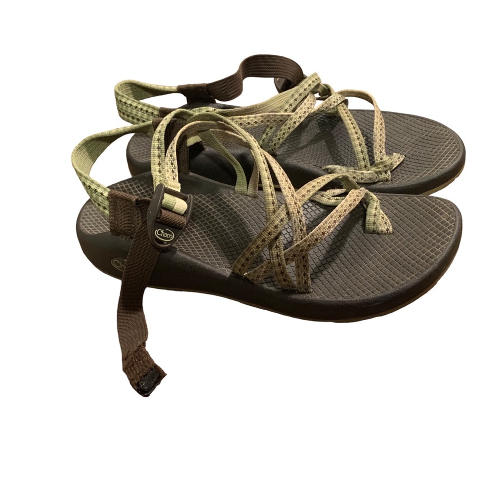 Chaco outdoor hiking trail sandals shoes women's size 10 green straps - Picture 3 of 6